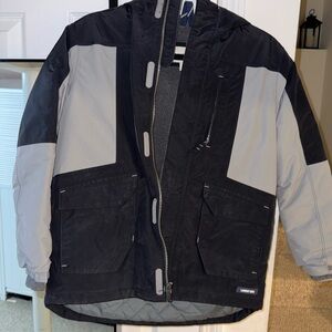 Kids Lands end winter jacket, size medium 10/12 waterproof/windproof.